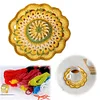 (US Only)Crochet Mandala Coaster Handmade DIY Material Package with Crochet Hook(3)