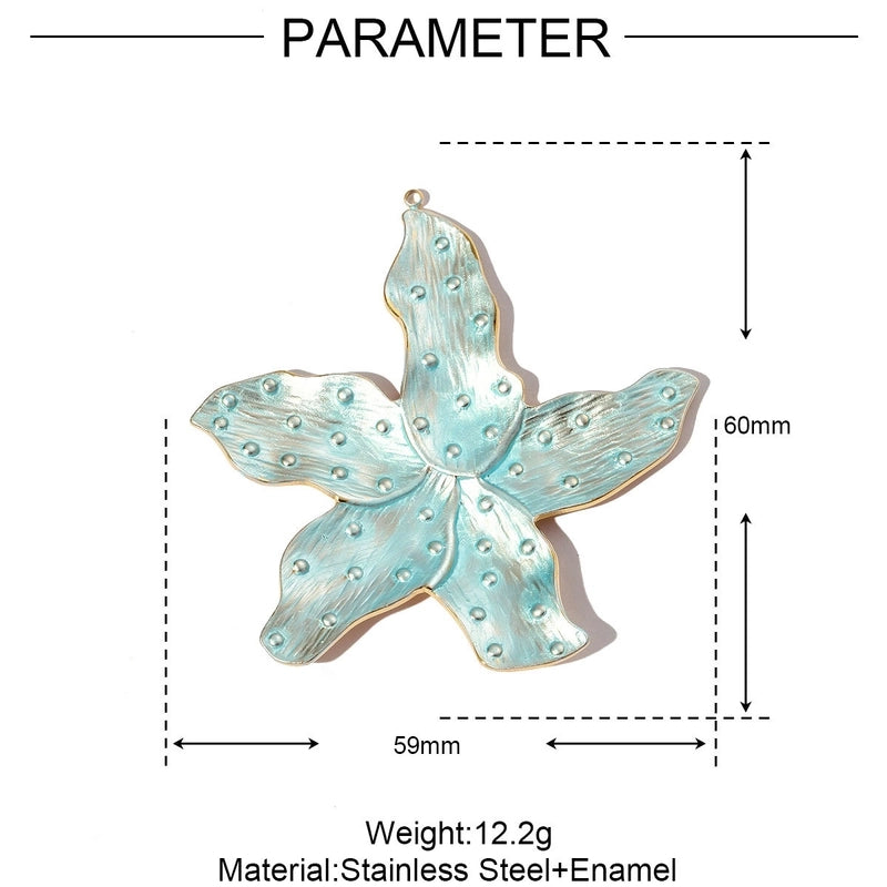 3 PCS/Package 32*37mm 304 Stainless Steel Flower Pendant Jewelry Accessories