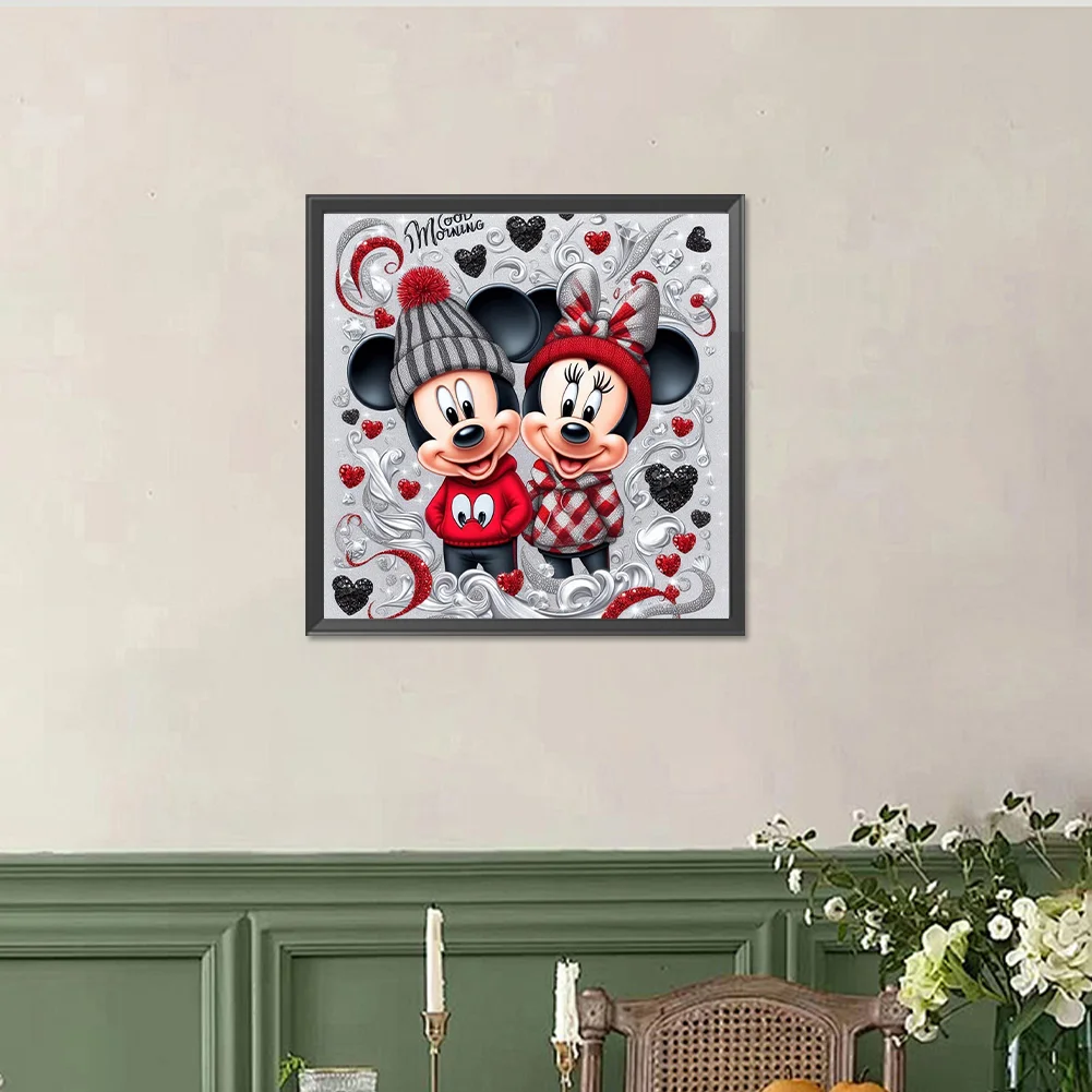 Diamond Painting - Full Round Drill - Mickey Minnie(Canvas|40*40cm)