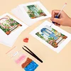 12pcs Flower Arch 5D DIY Square Drill Diamond Painting Kits for Adults Beginners Home Decor Diamonds Paintings Gem Art 5.91x7.09in