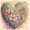 Flower Heart - 11CT Stamped Cross Stitch 50*50cm tapestrymarket