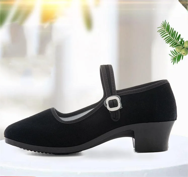 Women's Black Anti Slip Soft And Breathable Dance Shoes  Stunahome.com