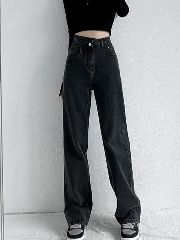 4 Colors High Waisted Jean Pants Bottoms