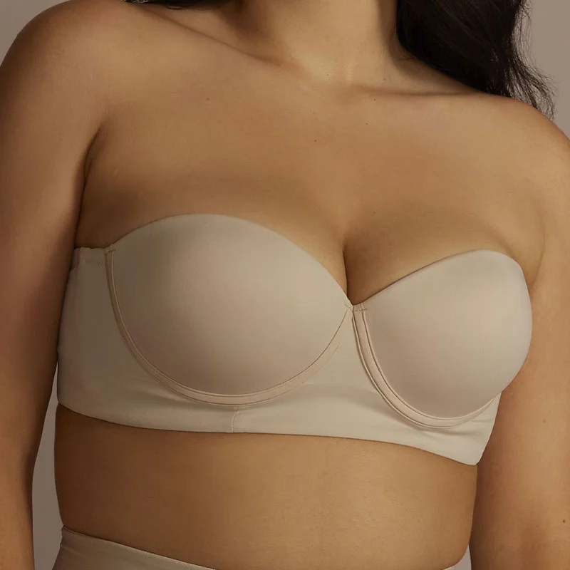 strapless longline contouring bra