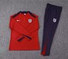 Joyfball 2024/2025 England Half-Pull Training Suit Jujube Red Football Shirt 1:1 Thai Quality