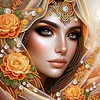 Orange Beauty-Special Shaped Diamond Painting
