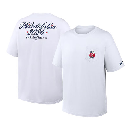 Men's 2026 MLB All-Star Game Nike White Max90 Pocket T-Shirt