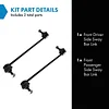 TRQ Front Sway Bar Stabilizer Link Set Compatible with 2002-2008 Jaguar X-Type