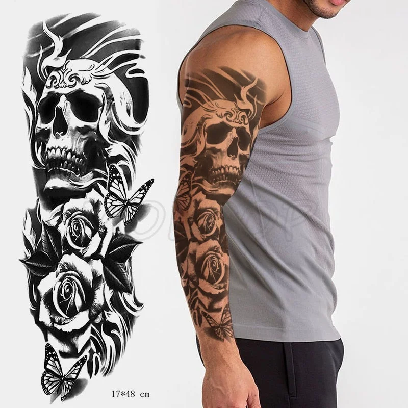 Waterproof Temporary Tattoo Sticker Jesus Virgin sister Peace Pigeon bird flower Full Arm Tatoo Flash Fake Tatto for Men Women