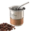 Coffee Tumbler with Lid, Travel Coffee Mug - 300ml Stainless Steel Mug for Coffee - Space Saving Tumbler for Hot and Cold Beverages Tea, Cocoa, Milk, Juice, Coffee