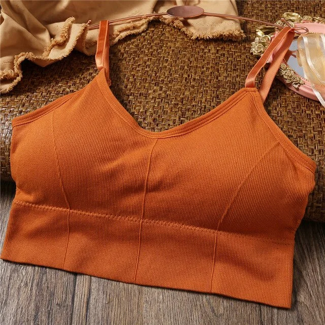 Women Tank Crop Top Sexy Female Underwear Seamless Crop Tops  Lingerie Femme Strap Adjustable Camisole Street Fashion Woman Top