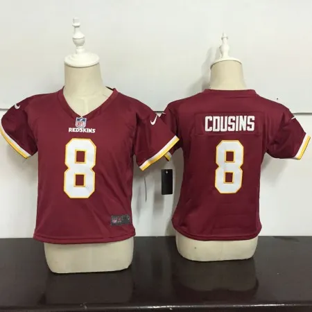 Toddler  Washington Redskins #8 Kirk Cousins Burgundy Red Team Color Stitched NFL Jersey