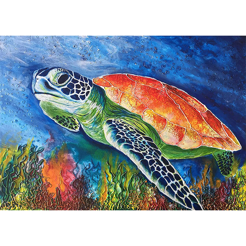 

Turtle - 11CT Stamped Cross Stitch - 40*50CM, 501 Original