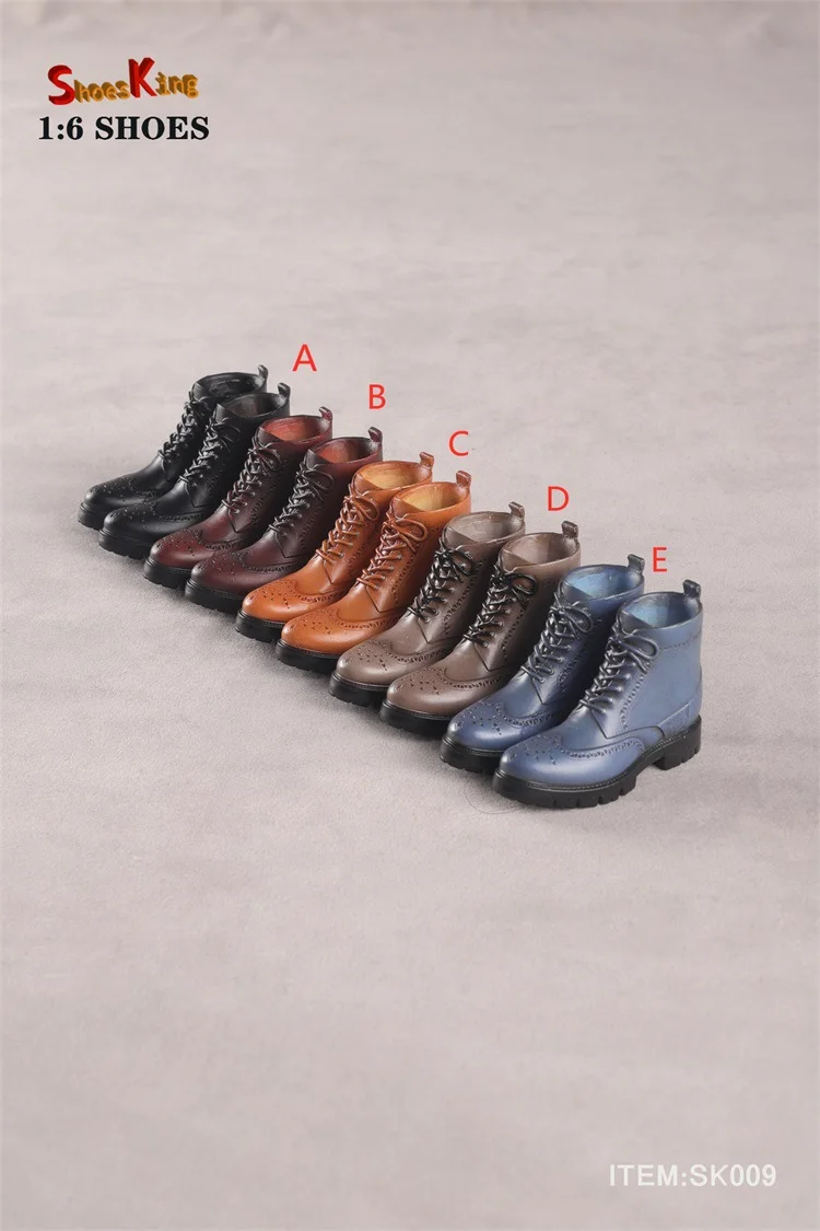 British style 1/6 RED WING SK009 Men's vintage high-top leather shoes for 12 inches body figure-aliexpress