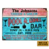 Swimming Pool Jump In Have Fun Custom Classic Metal Signs, Pool Decorating Ideas