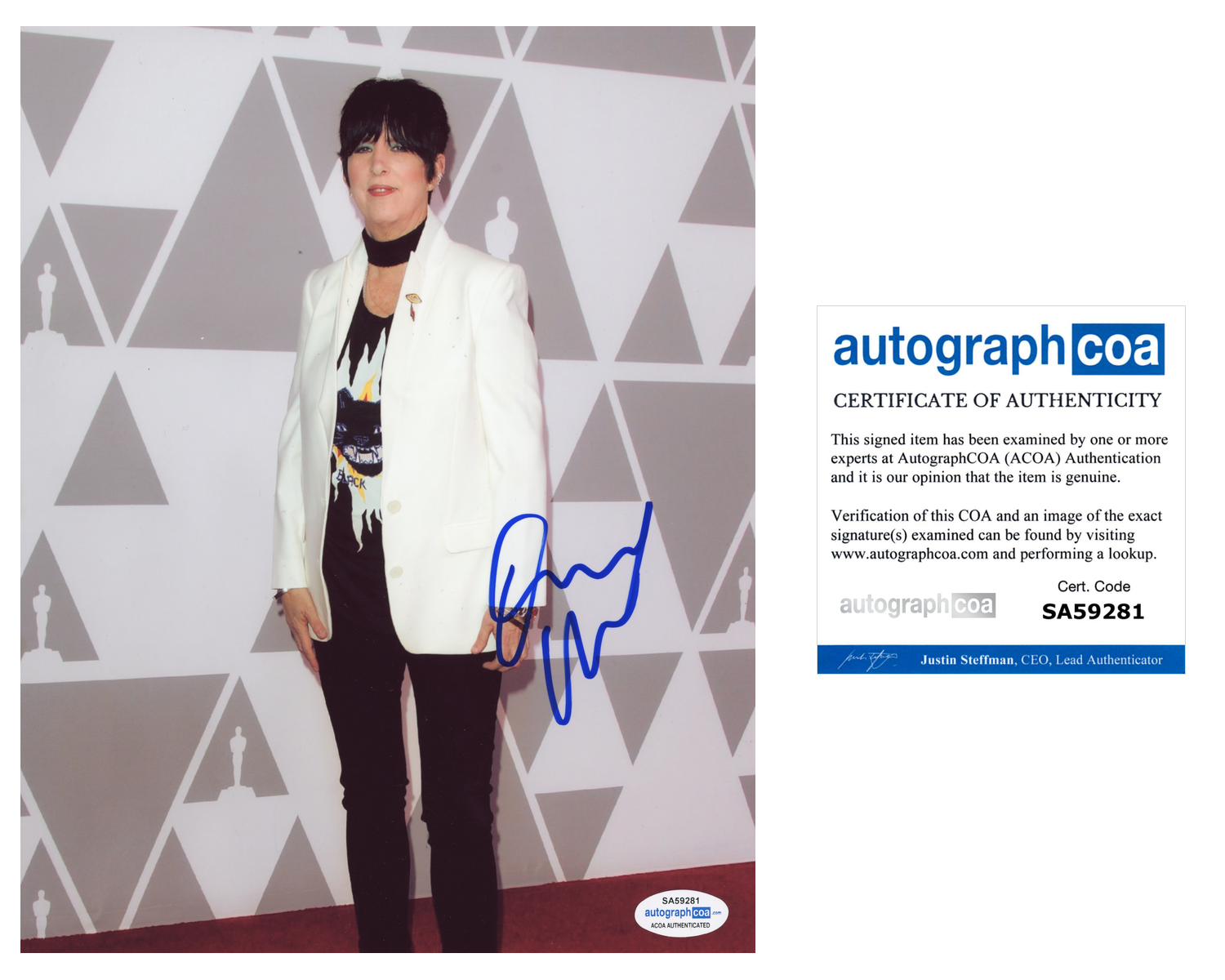 Diane Warren Signed Autographed 8x10 Photo Poster painting Songwriter ACOA COA