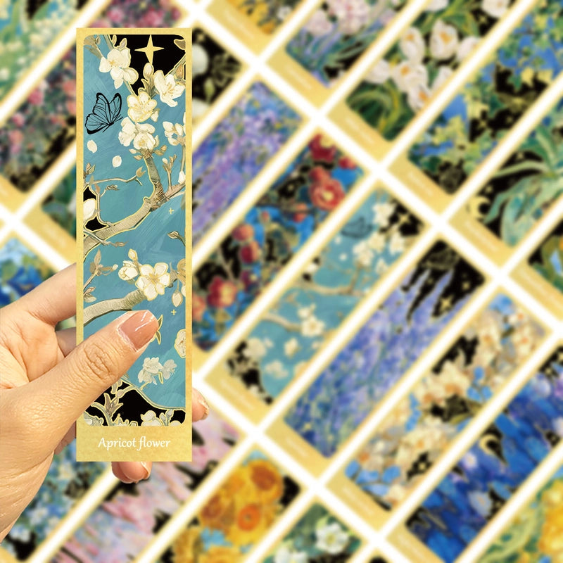 1 Set Flower Learning Paper Minimalist Bookmark