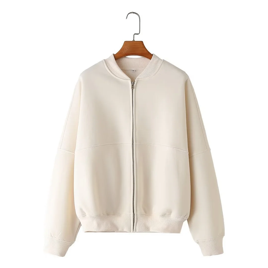 Woherb Woherb Pilot Jacket Coat Type Hoodie Loose High Waist Velvet Cloth Pants XX-Outfit Ideas