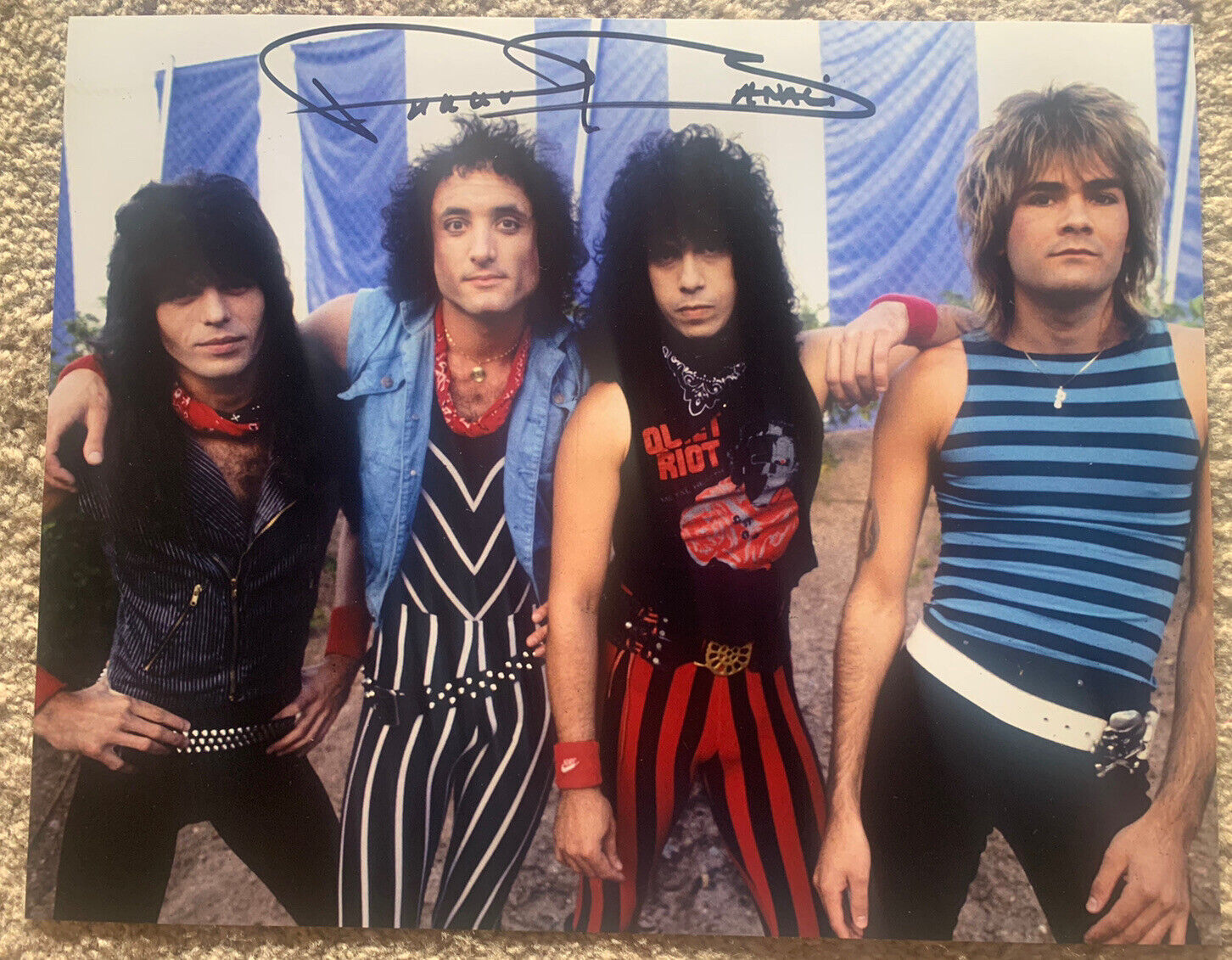 Frankie Banali Quiet Riot Autograph Signed 11x14 PROOF Photo Poster painting PSA Guaranteed F1