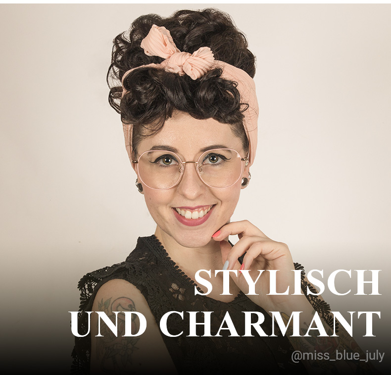 Qusay Rosa Rund Brille