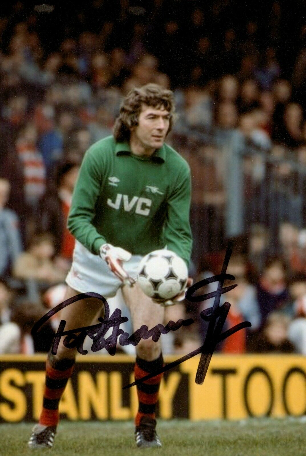 Pat Jennings Signed 6x4 Photo Poster painting Arsenal Gunners Tottenham Hotspur Autograph + COA