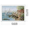 >SALE<Mariner Harbor Printed Cross Stitch Kit 75x52cm DIY 14CT Thread Art Needlework