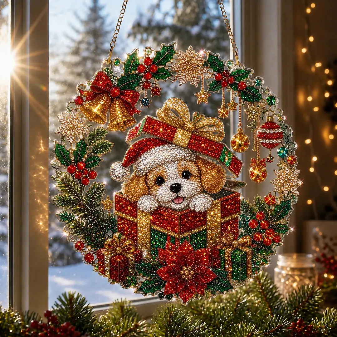 🎅70% Off on the Last Day of the Off-Season Sale🎄- Christmas Diamond Art Suncatcher Kit