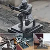 Knight Statue Pen Organizer Holder Resin Desktop Decoration