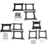 Black Carb Spacers with Gasket Screws Kit for Holley for Chevy 4BBL SBC BBC Carb
