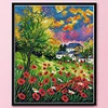 Field Flower-14CT Stamped Cross Stitch Kit(30*26cm)