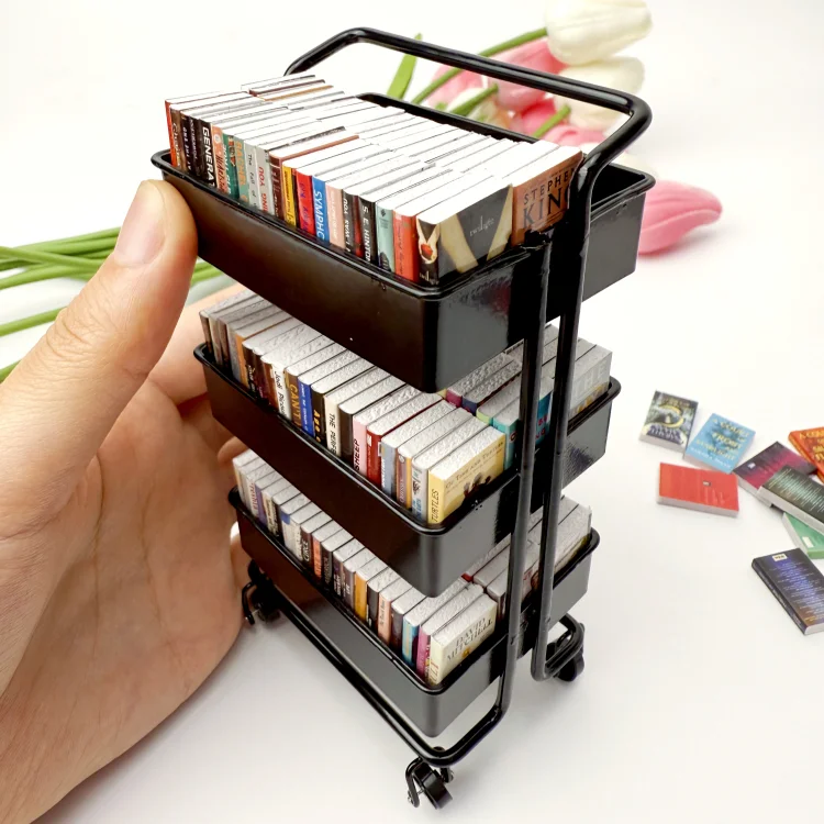 Mini Book Cart&Mini Books