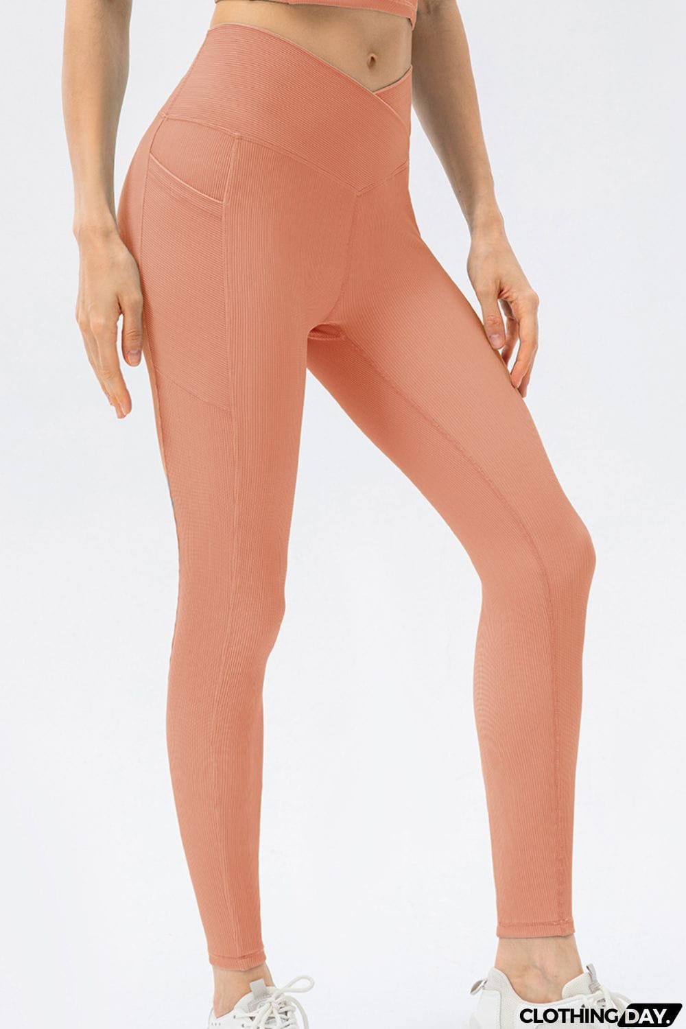 V Shape Waistband Slim Fit Long Sports Pants