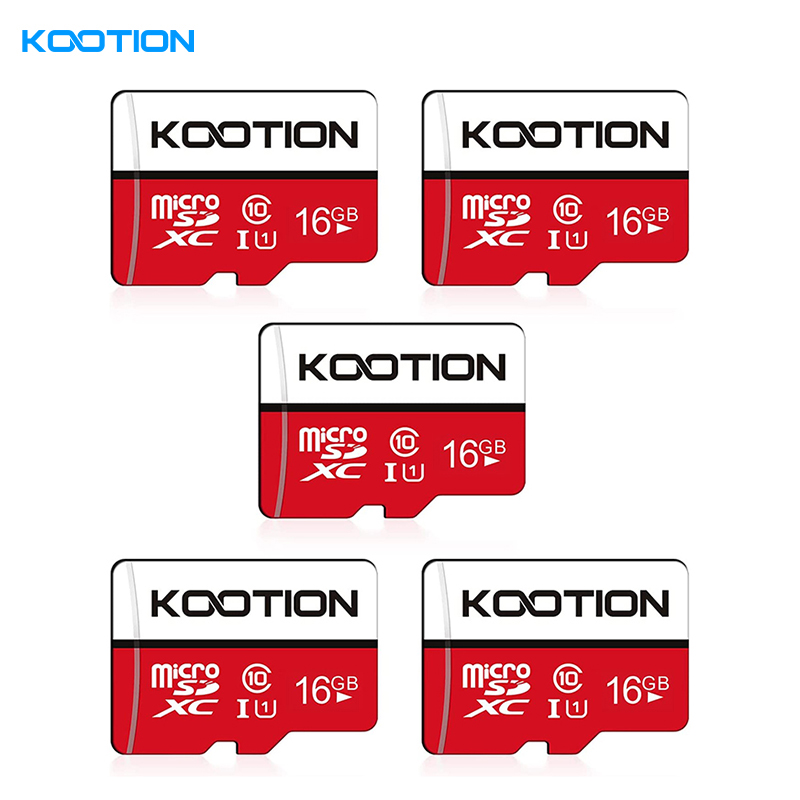 Order KOOTION 16GB Red Micro SD Card 5PCS Online