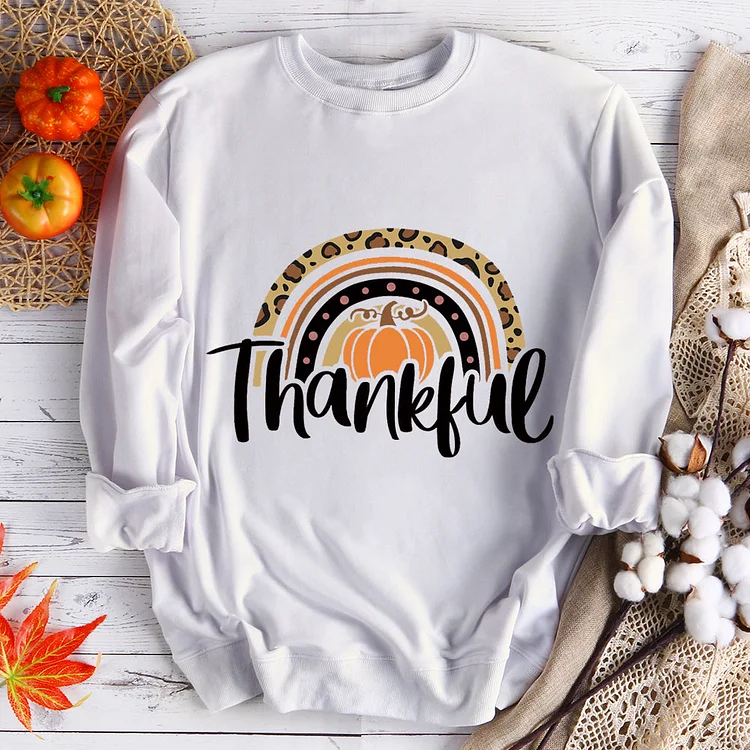 Annaletters-Thankful Rainbow Pumpkin Sweatershirt-08175-Annaletters