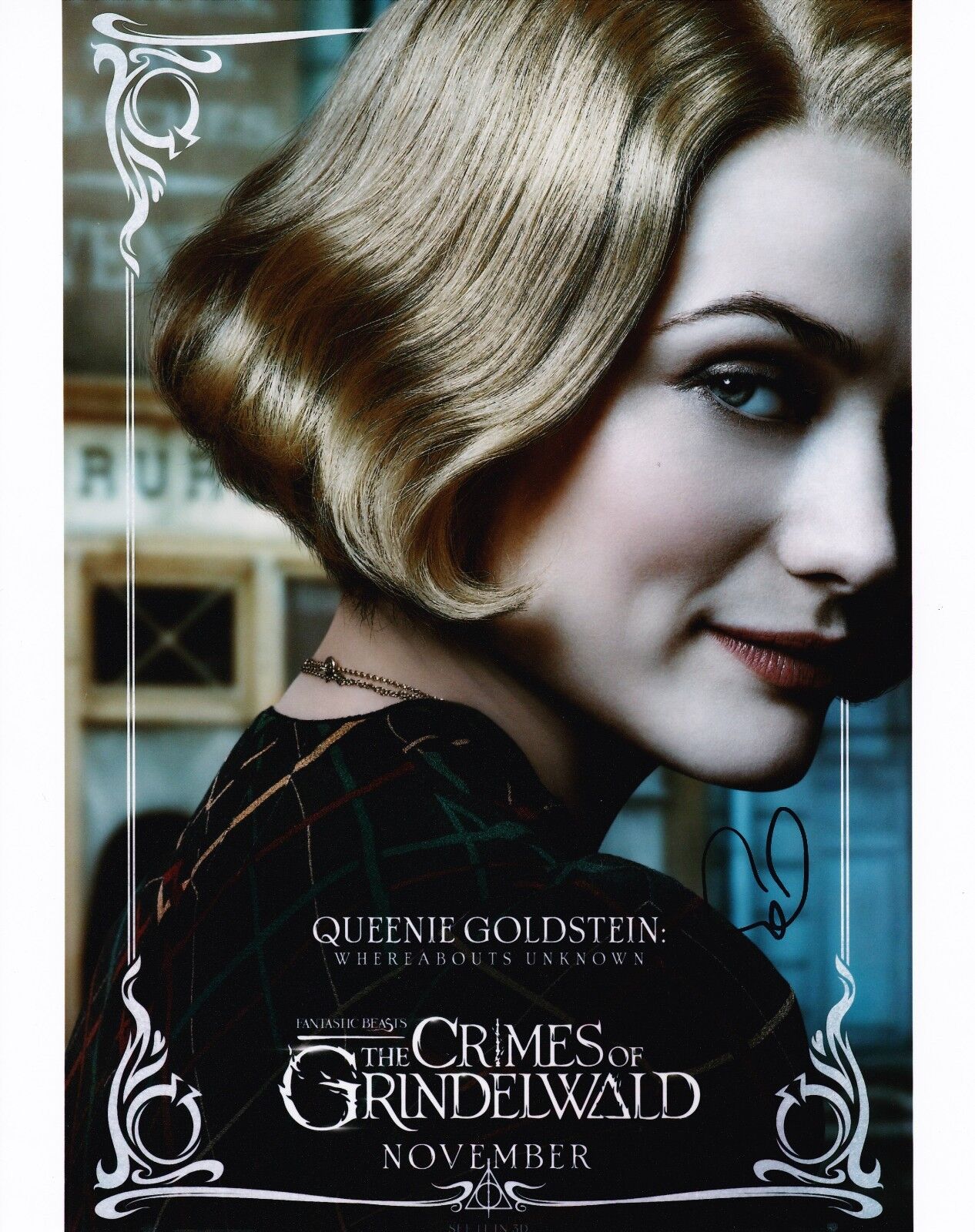 Alison Sudol Signed 10X8 Photo Poster painting Fantastic Beasts AFTAL COA (7309)