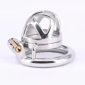 pornhint Pornhint Small Cage Stainless Steel Chastity Devices Cuffs Locked in Metal Cage Products