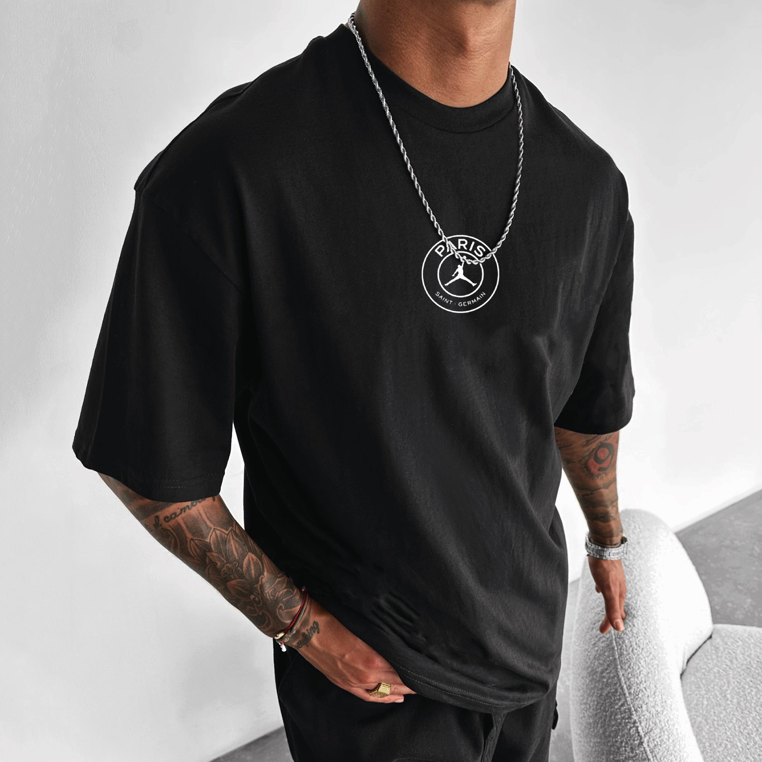 Men's Football Commemorative Printed T-shirt