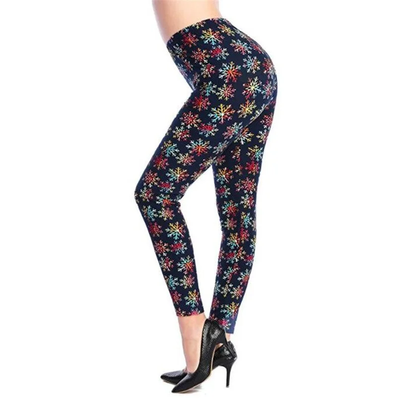 CUHAKCI Fashion Women Hot Leggings Floral Print Fitness Leggins Sexy Legging High Waist Workout Leggin Elastic Pants Drop Ship