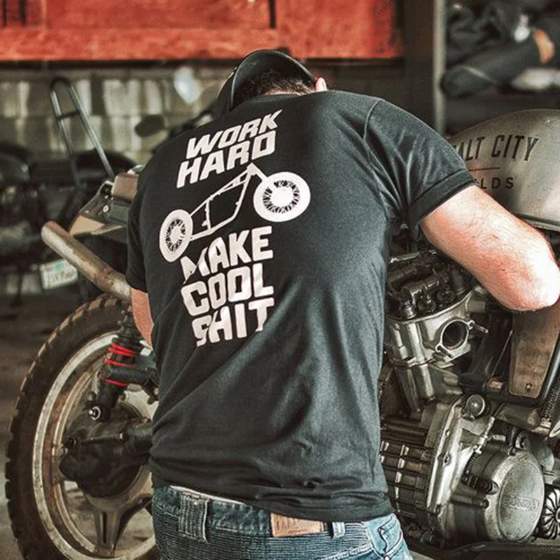 UPRANDY Work hard make cool shit designer men's fashion t-shirt -  UPRANDY