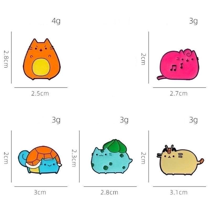 Cartoon Style Cute Pin Cat Alloy Unisex Brooches