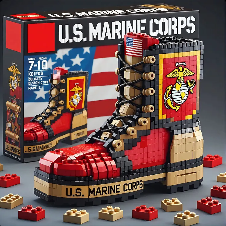 Building Blocks Customized Military Boots Small Particles Military Assembling Fans Toys Gifts Educational Boys Gift-Giving Choice