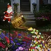 Christmas Santa Solar Kettle Lights Solar Watering Can Lights Outdoor Decoration