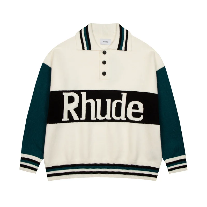 RHUDE 2023 New autumn and winter knitted sweaters