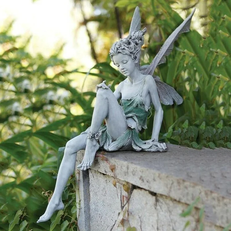 Sitting Fairy Statue