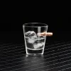 Creative bullet cup American soldier bullet cup foreign wine glass whiskey glass inlaid with bullet cup ins beer cup