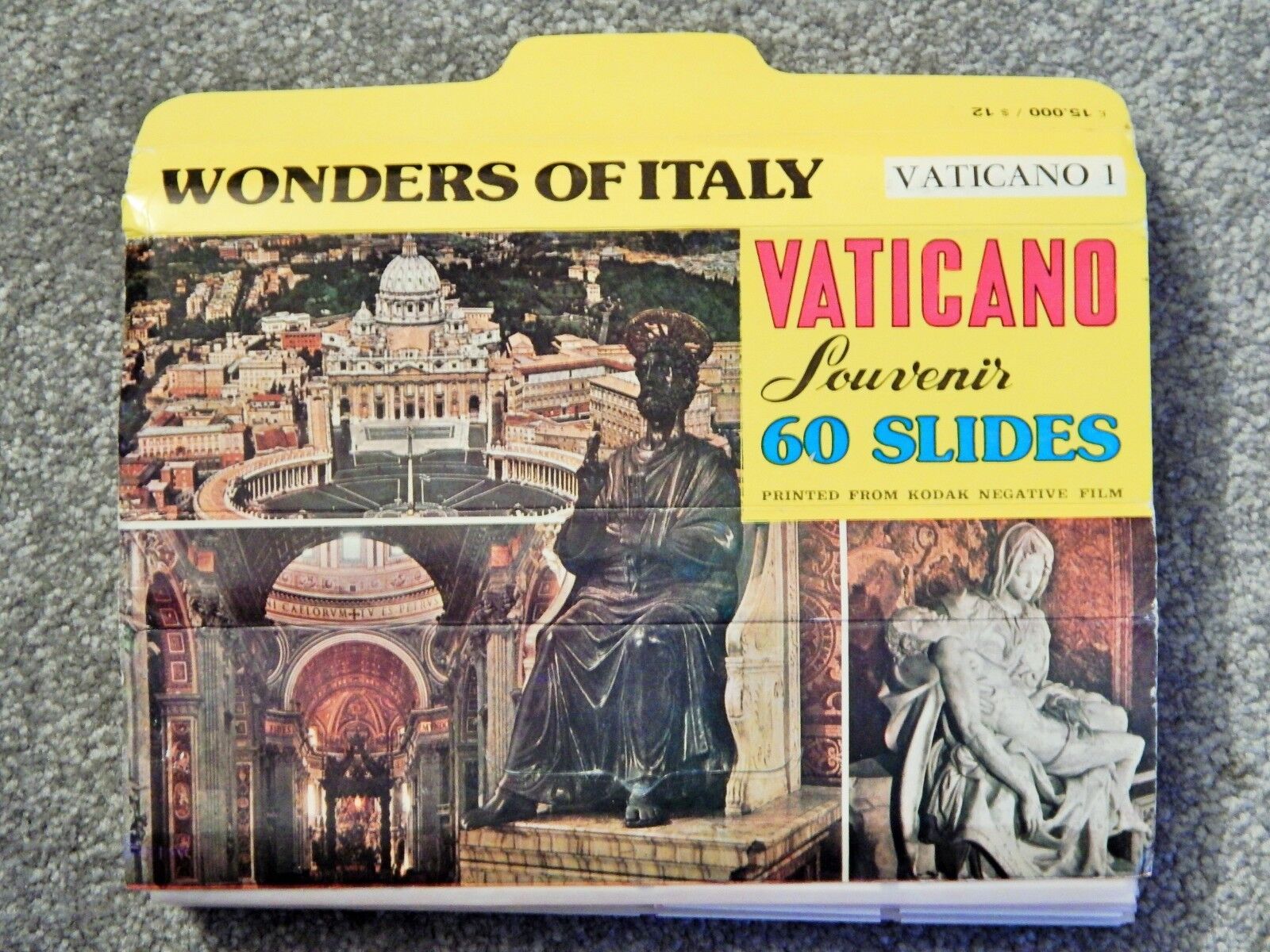 NEW 60 Color Slides of VATICAN;NEW IN PACKAGE NEVER SHOWN, vtg bought 1982 rare