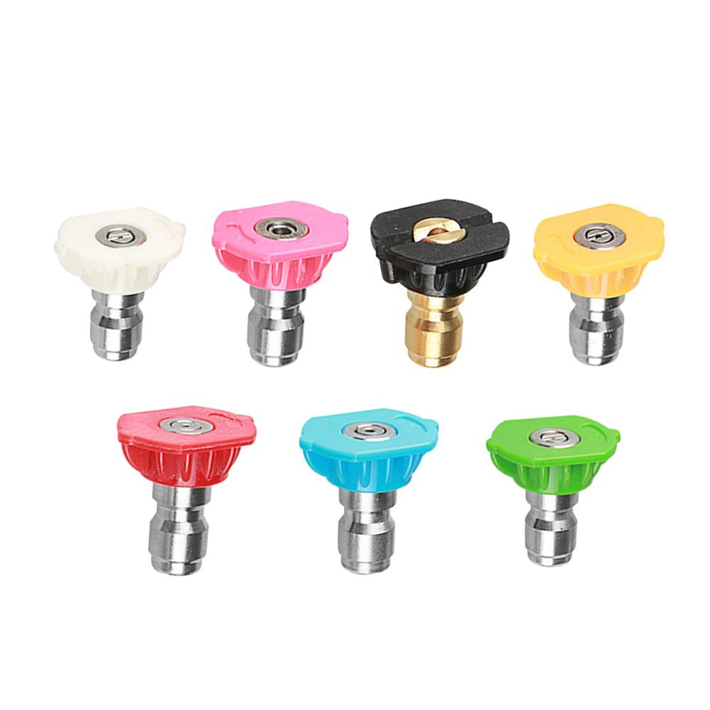 

7pcs 1/4 inch High Pressure Washer Car Jet Lance Spray Nozzles Tip 7 Color, 501 Original