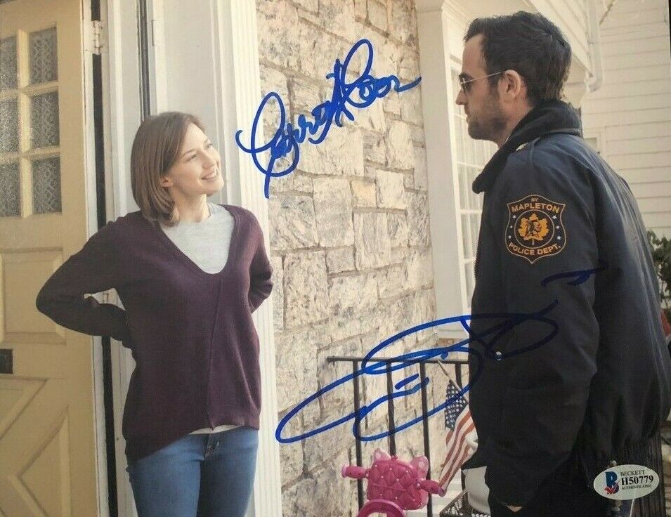 Justin Theroux Carrie Coon signed autographed 8x10 Photo Poster painting Leftovers BECKETT COA