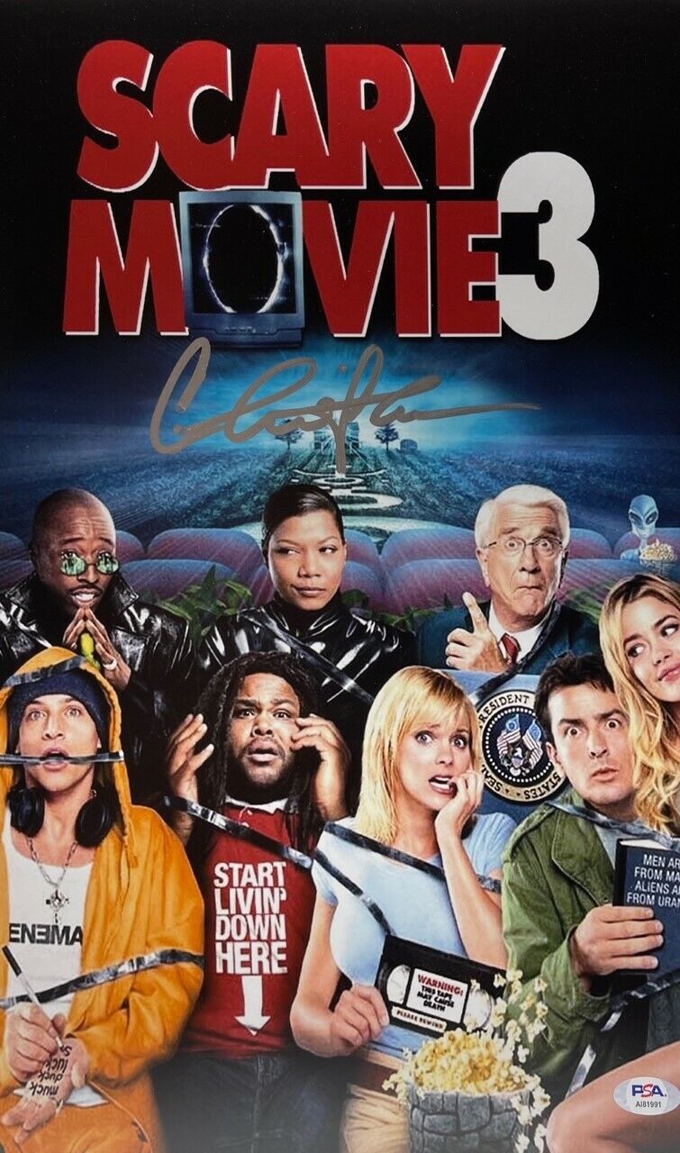 Charlie Sheen Signed Scary Movie 3