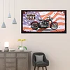 Diamond Painting-DIY Full Round Drill Retro Car（60*30cm）